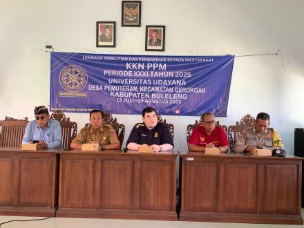 Penerimaan Mahasiswa KKN PPM Reguler Periode XXXI Tahun 2025 di Desa Pemuteran